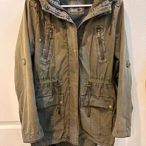 Levi's Hooded Parka- Olive green